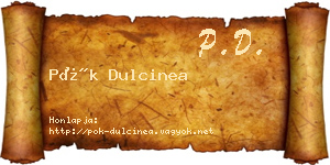 Pók Dulcinea névjegykártya